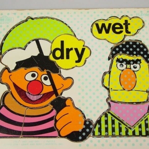 Sesame Street Muppets Bert Ernie board puzzle Play - Picture 1 of 8